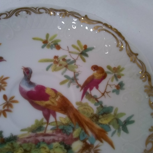 !💝Andrea by Sadek Cup & Saucer Porcelain Ceramic Floral Pheasant Bird Vtg-Col… - Picture 5 of 12
